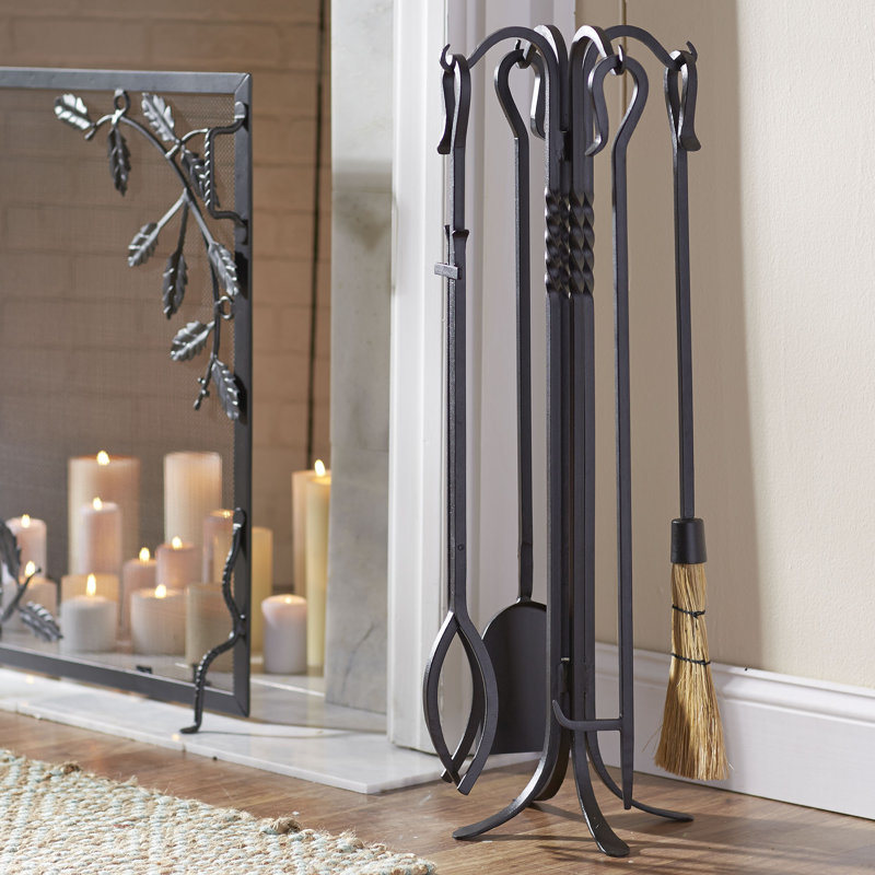 Birch Lane™ Kent 4Piece Fireplace Set & Reviews Wayfair