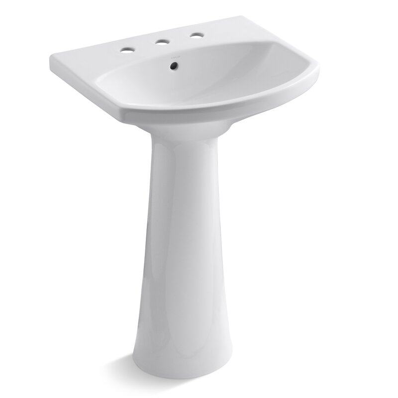 Kohler Cimarron 23" Pedestal Bathroom Sink & Reviews | Wayfair