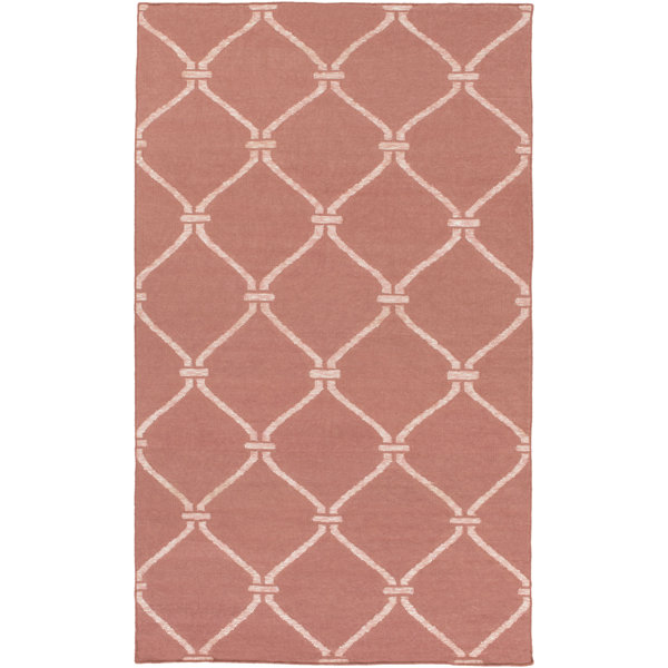 Breakwater Bay Landing Hand Woven Pink Area Rug Wayfair