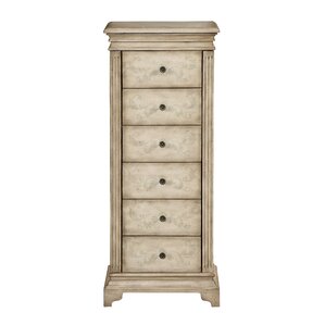 Reviews House of Hampton Magdalena Jewelry Armoire with Mirror
