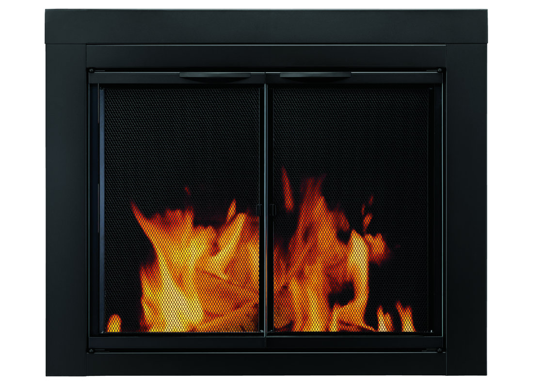 Pleasant Hearth Alpine Cabinet Style Fireplace Screen And Glass - Defaultname pleasant hearth alpine cabinet style fireplace screen and glass - defaultname