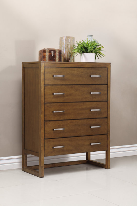 Domus Vita Design Brisbane 5 Drawer Chest Dresser Wayfair