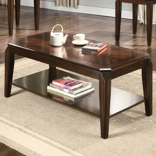 acme furniture docila walnut 3 piece coffee table set & reviews acme furniture docila walnut 3 piece coffee table set & reviews