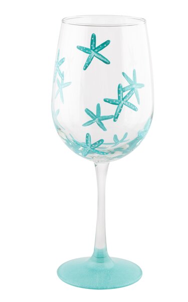 Pat Barker Designs Starfish Wine Glass & Reviews | Wayfair