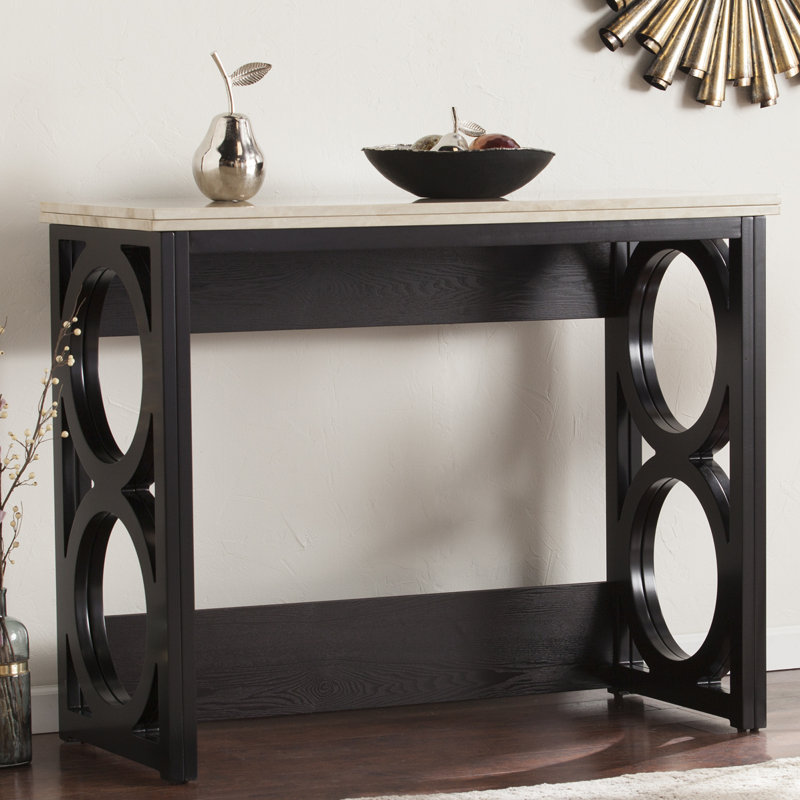 latitude run maura counter height console/ dining table in faux latitude run maura counter height console/ dining table in faux