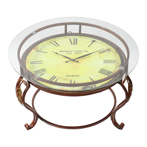 alcott hill lytton coffee table with clock & reviews | wayfair alcott hill lytton coffee table with clock & reviews | wayfair