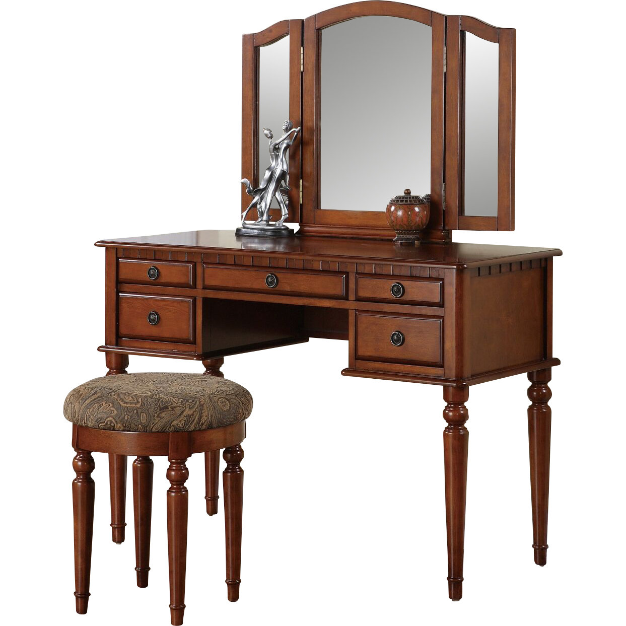 A&J Homes Studio Palmer Vanity Set with Mirror & Reviews Wayfair