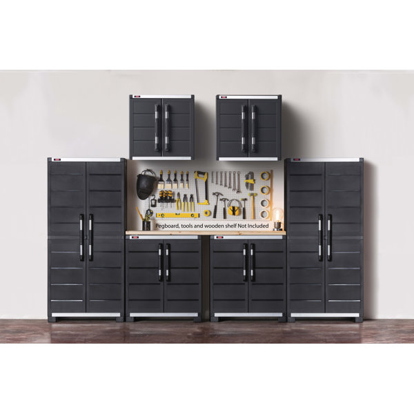 Keter 6 Piece Garage Complete Storage System Set & Reviews Wayfair