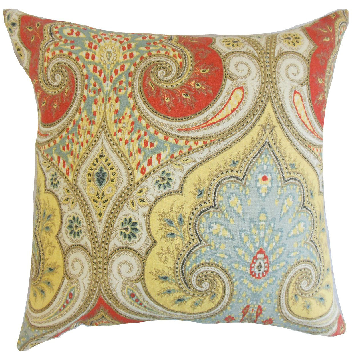 The Pillow Collection Kirrily Damask Linen Throw Pillow & Reviews Wayfair.ca