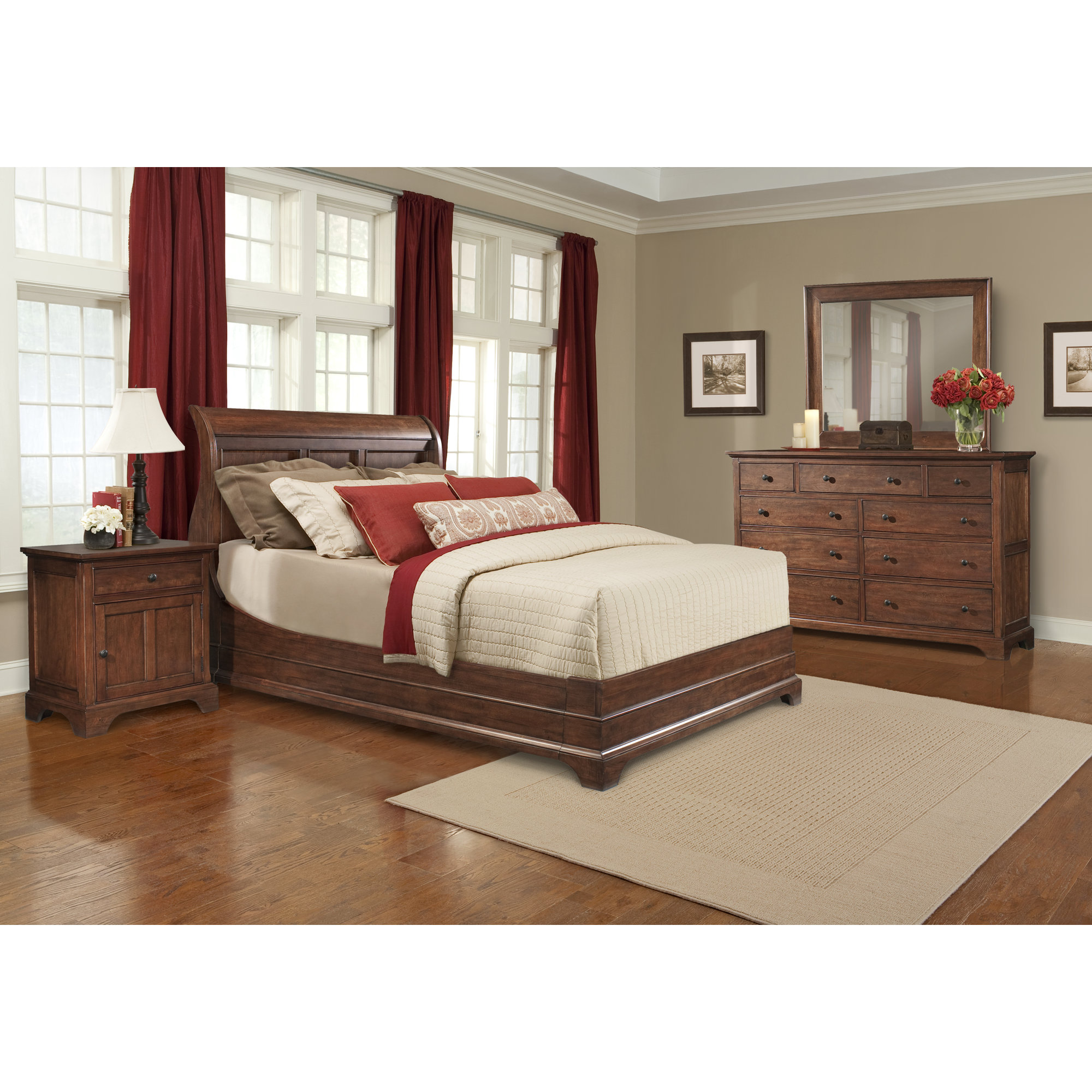 Cresent Furniture Retreat Cherry Platform Customizable Bedroom Set ... Cresent Furniture Retreat Cherry Platform Customizable Bedroom Set ...