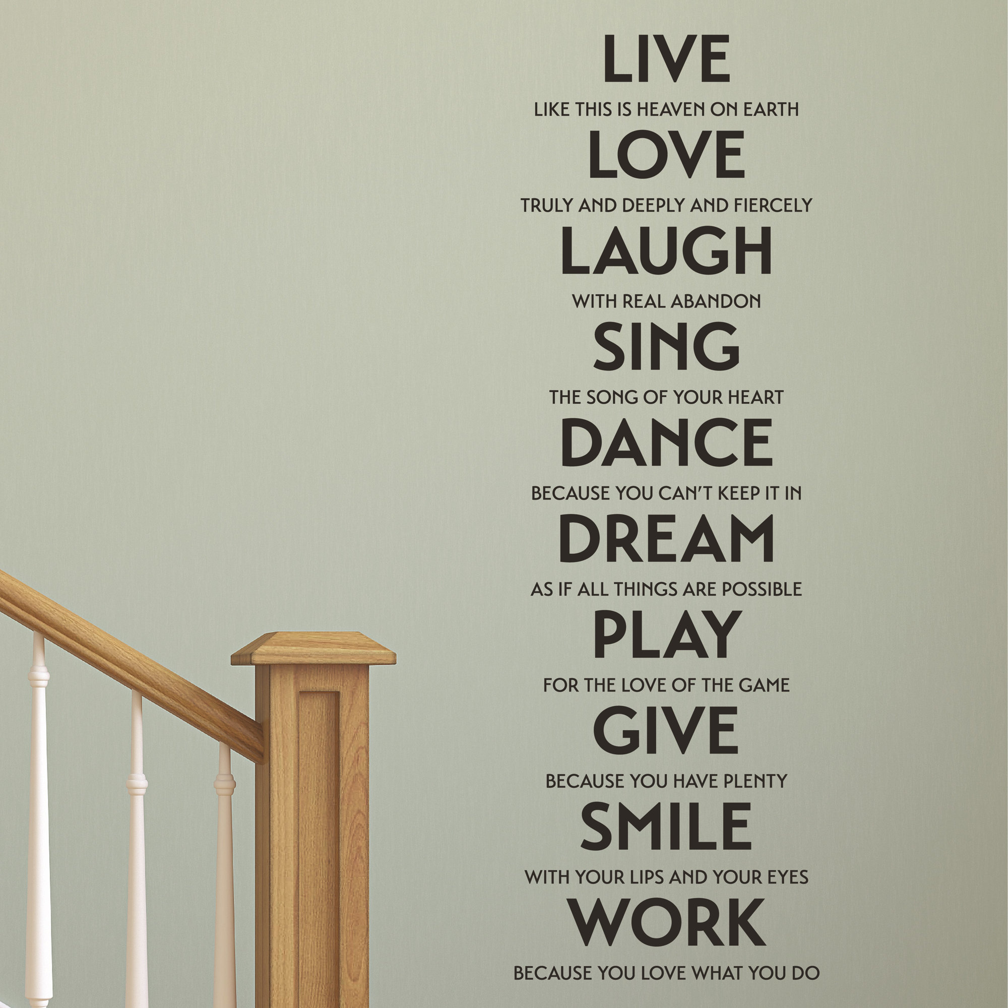Belvedere Designs LLC Live Love Laugh Sing Etc. Wall Decal & Reviews