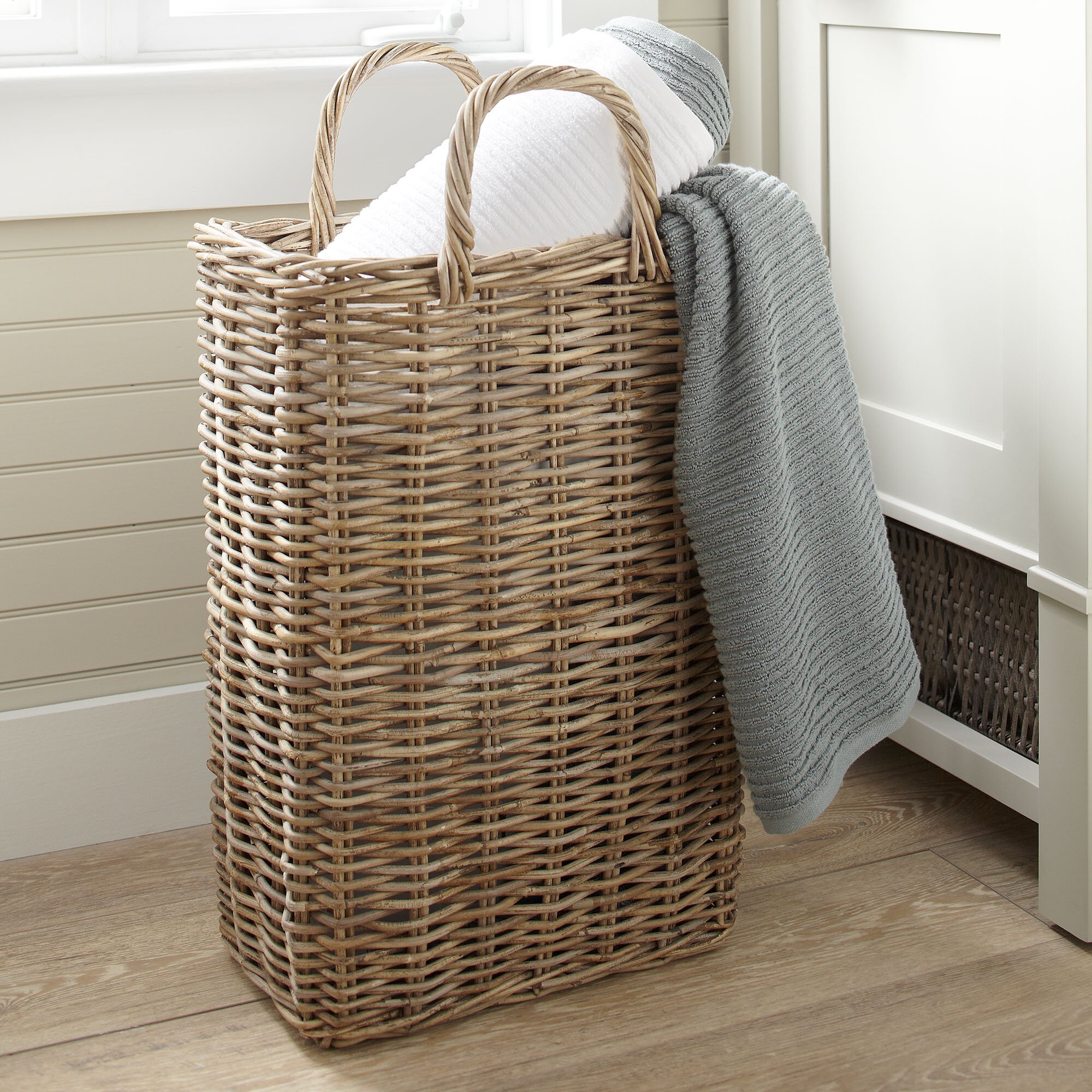 Tall Wicker Storage Basket & Reviews Birch Lane