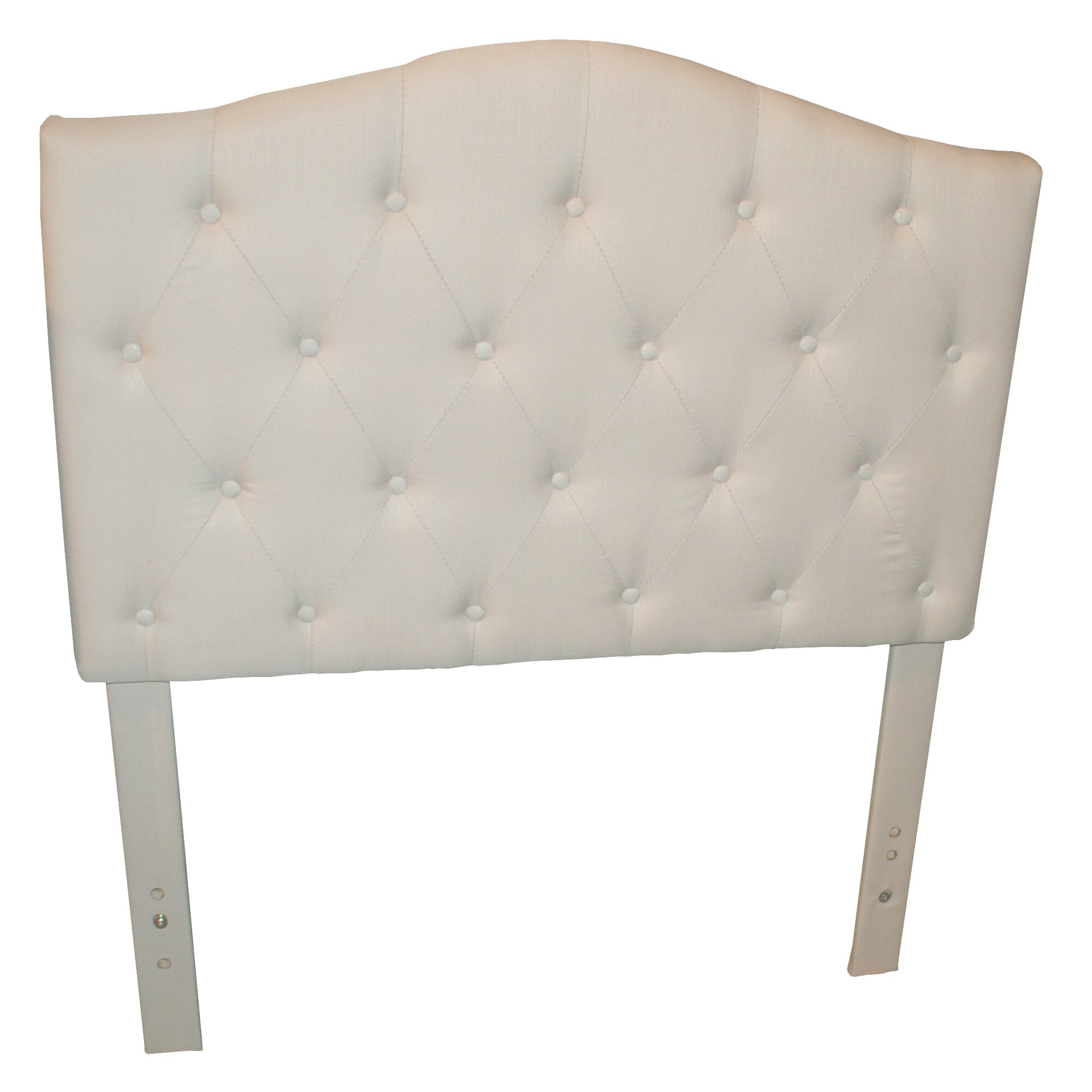 WorldWide HomeFurnishings Twin Upholstered Panel Headboard & Reviews ...