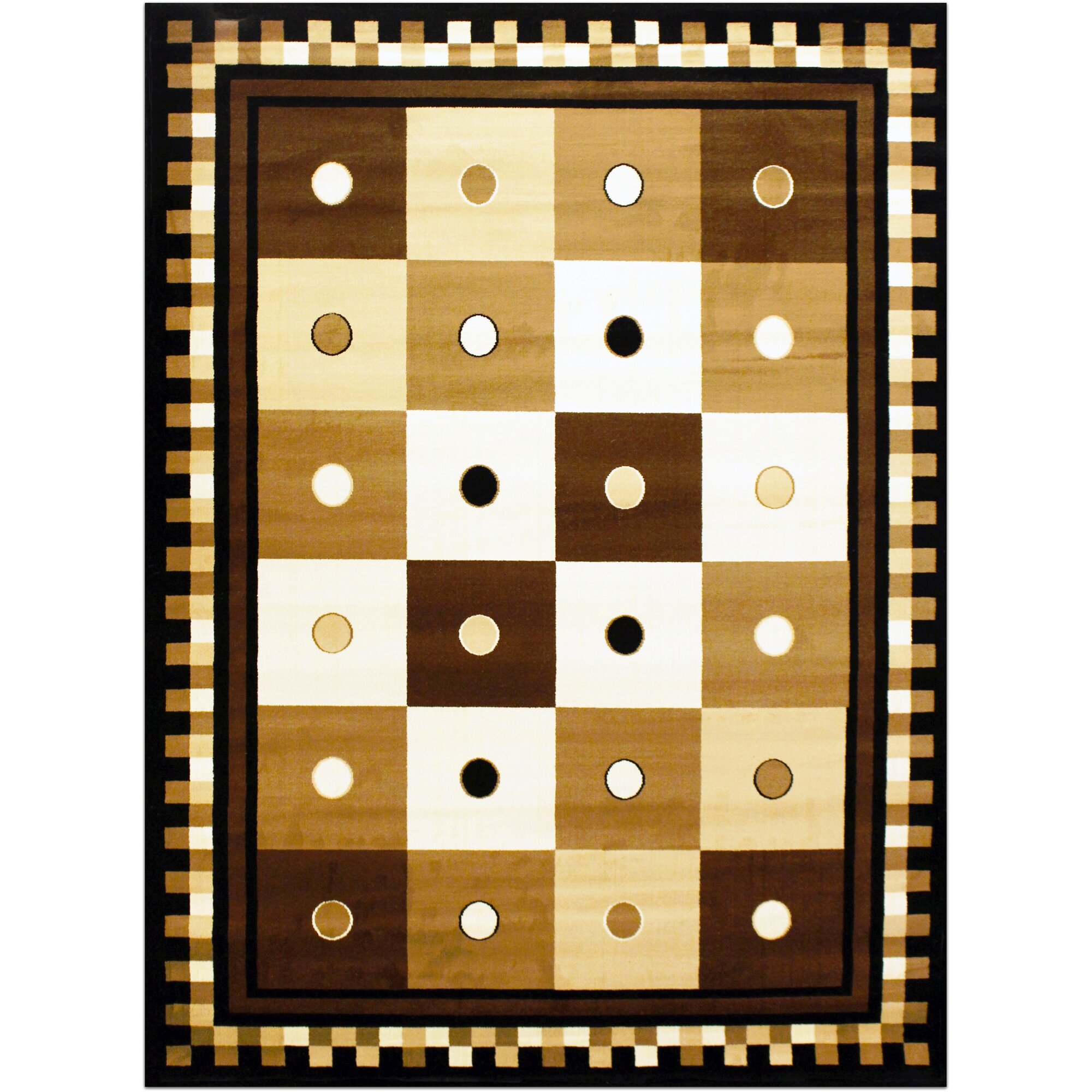 Brady Home Brown Beige Area Rug