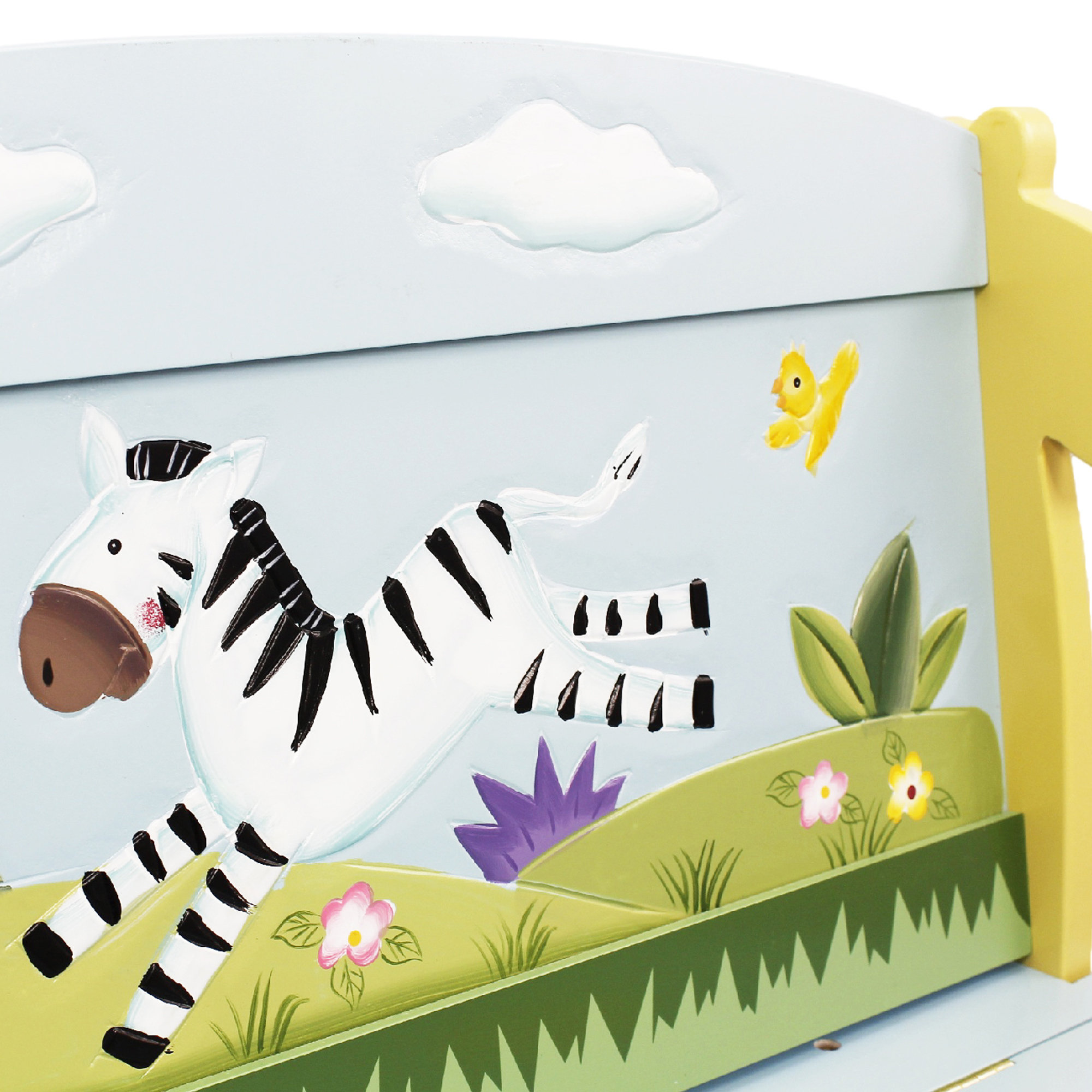 Fantasy Fields Sunny Safari Kids Bench with Storage Compartment