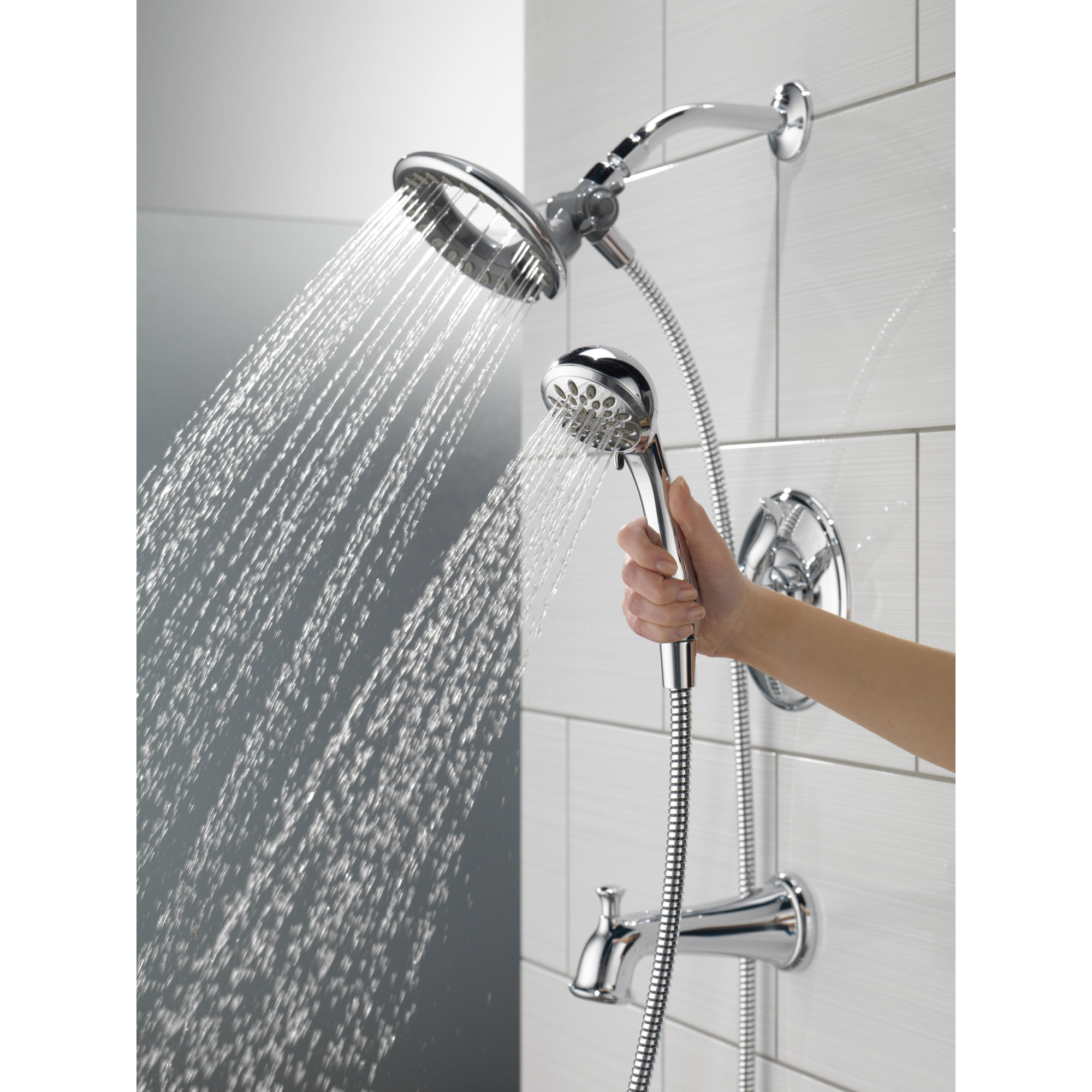 Delta Linden Dual Function Complete Shower System & Reviews Wayfair
