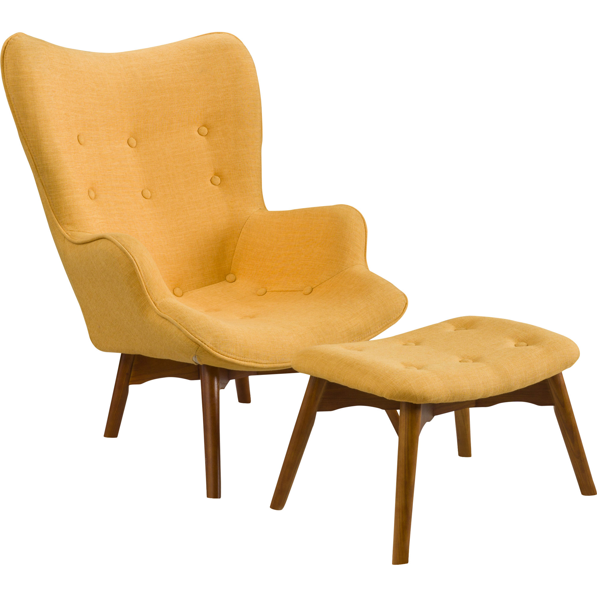 Langley Street Canyon Vista MidCentury Wingback Chair Set & Reviews