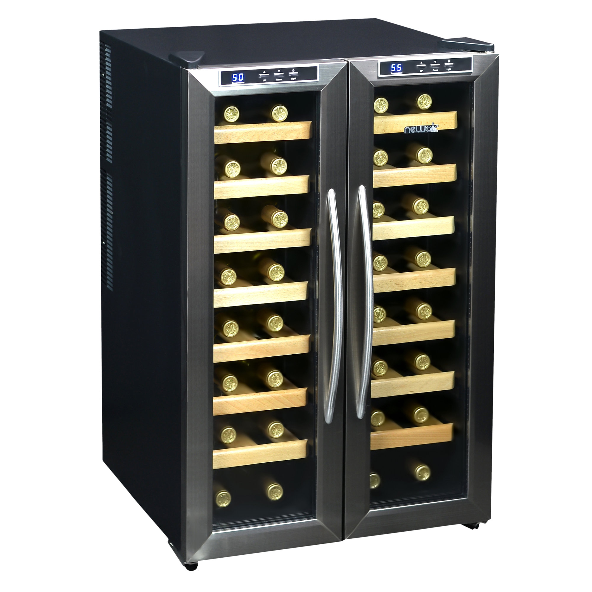 NewAir 32 Bottle Dual Zone Freestanding Wine Cooler & Reviews Wayfair
