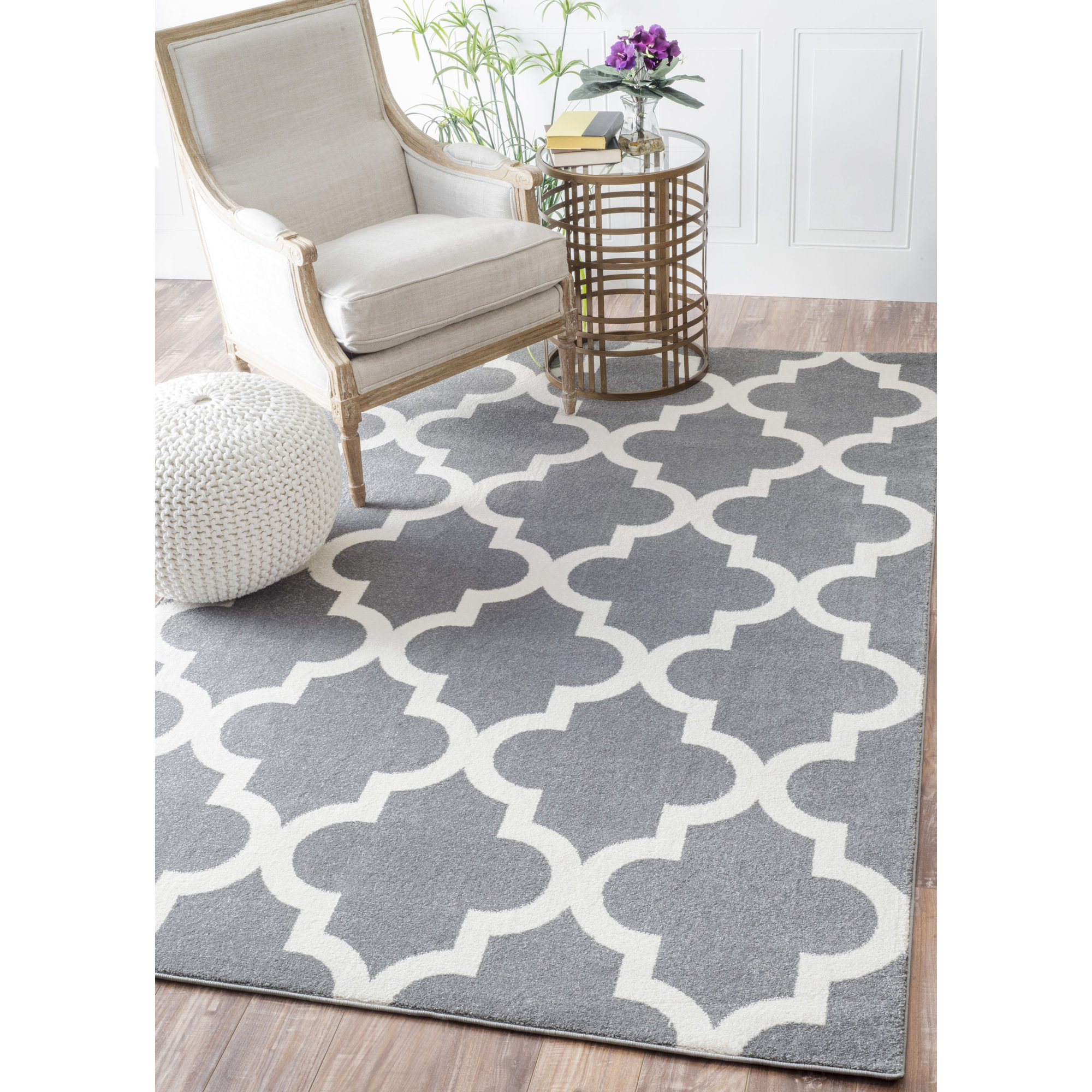Varick Gallery Sherrer Grey Area Rug & Reviews Wayfair.ca