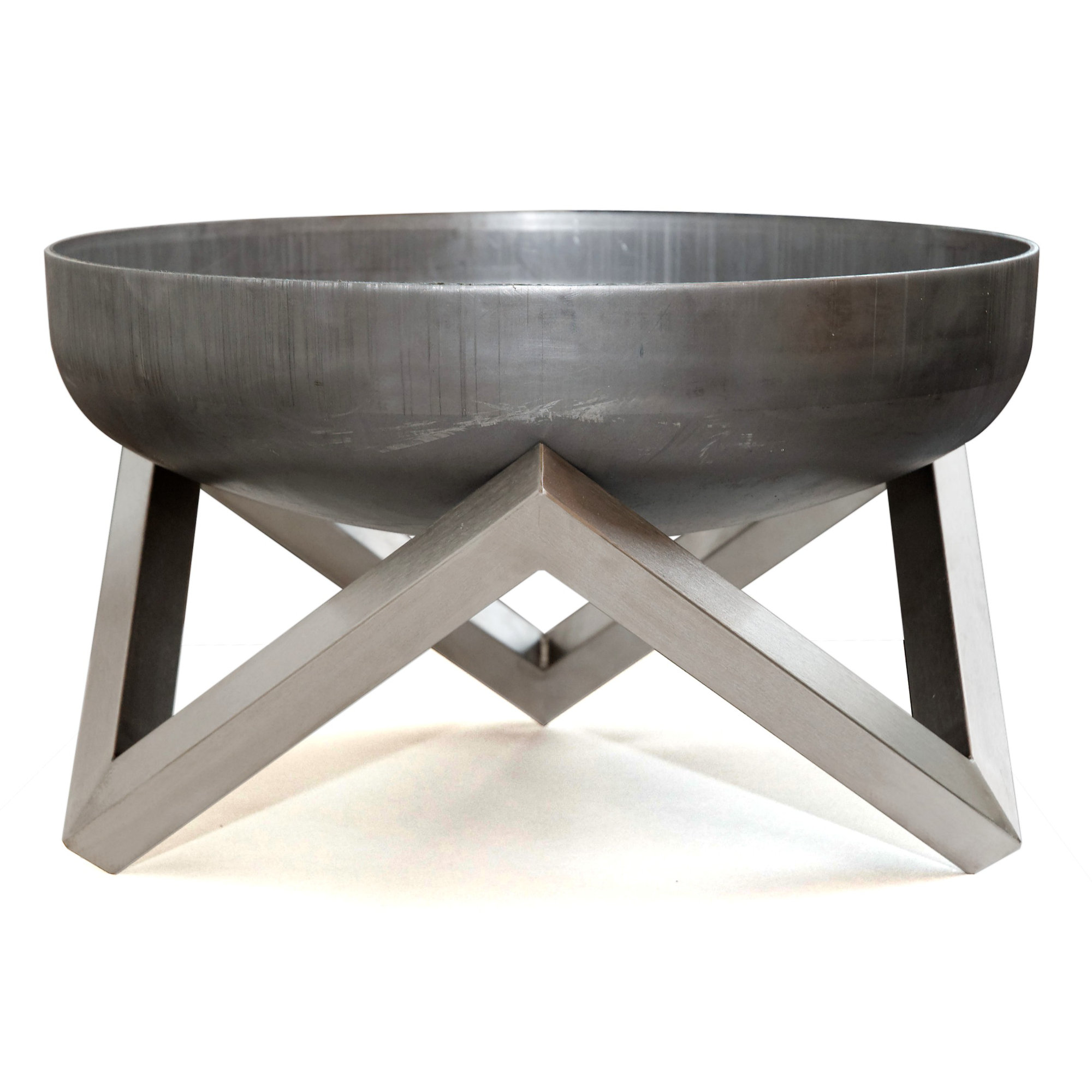 Memel Stainless and Rusting Steel Wood Burning Fire Pit ...