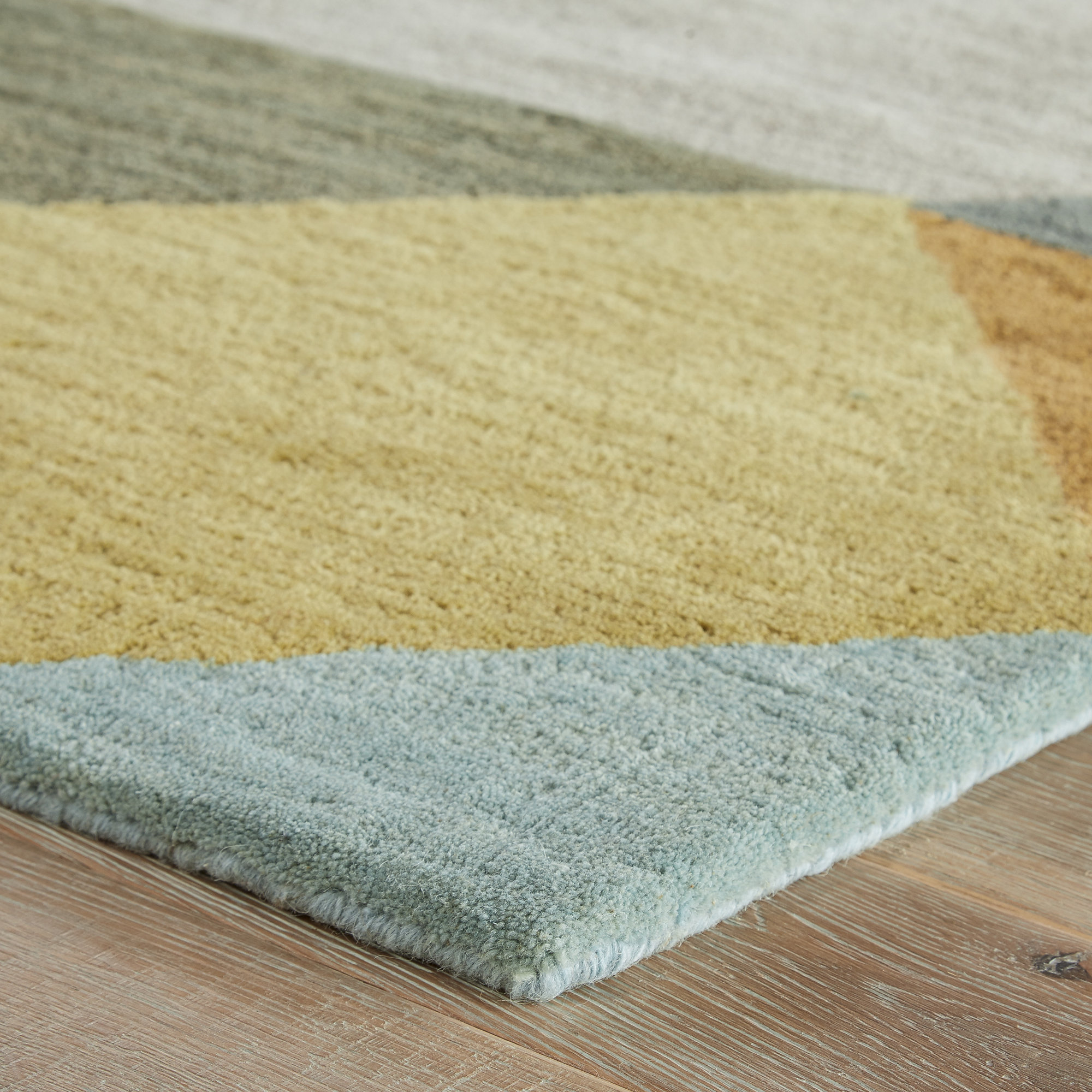 Benson Gray/Yellow Geometric Area Rug & Reviews AllModern