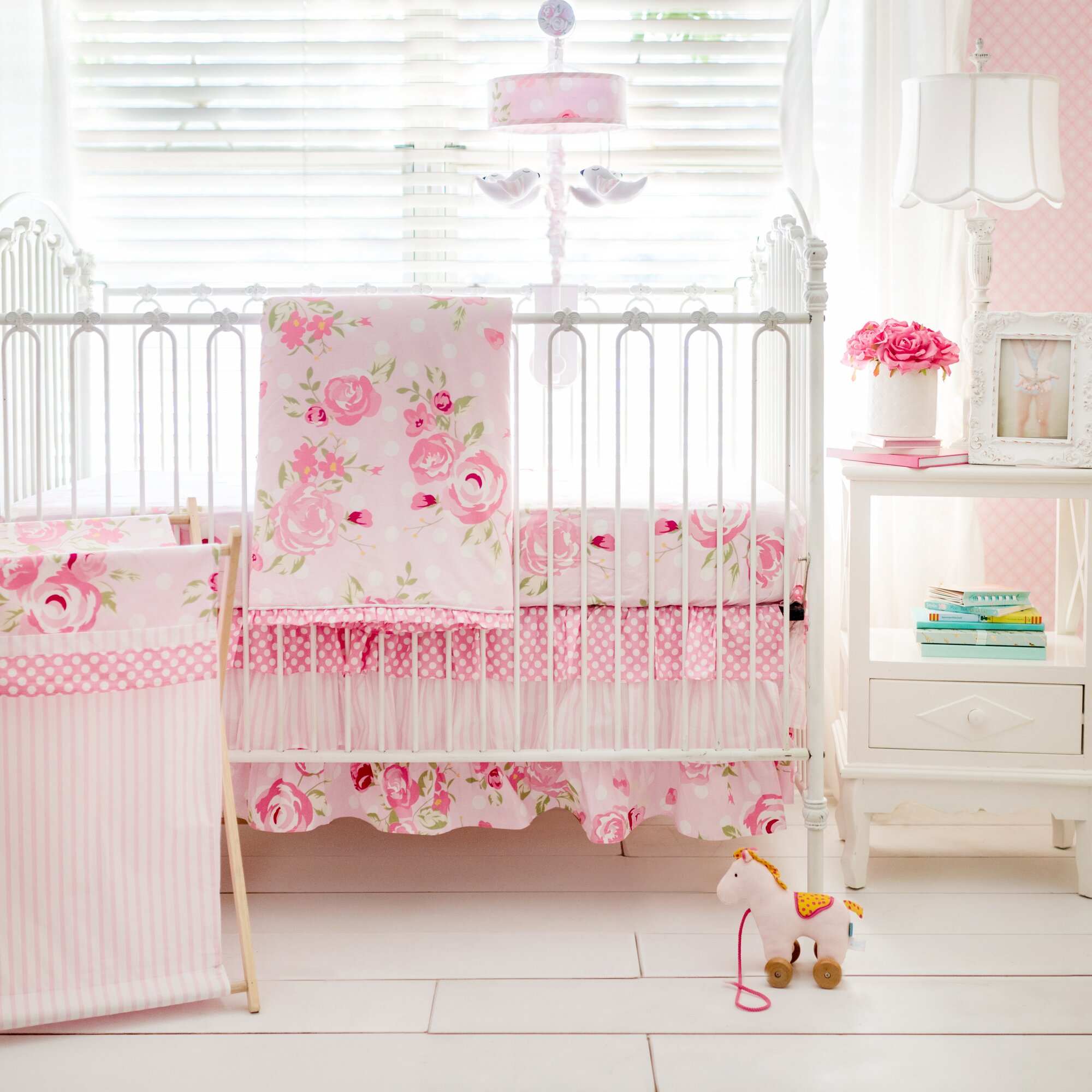 My Baby Sam Rosebud Lane 3 Piece Crib Bedding Set ...