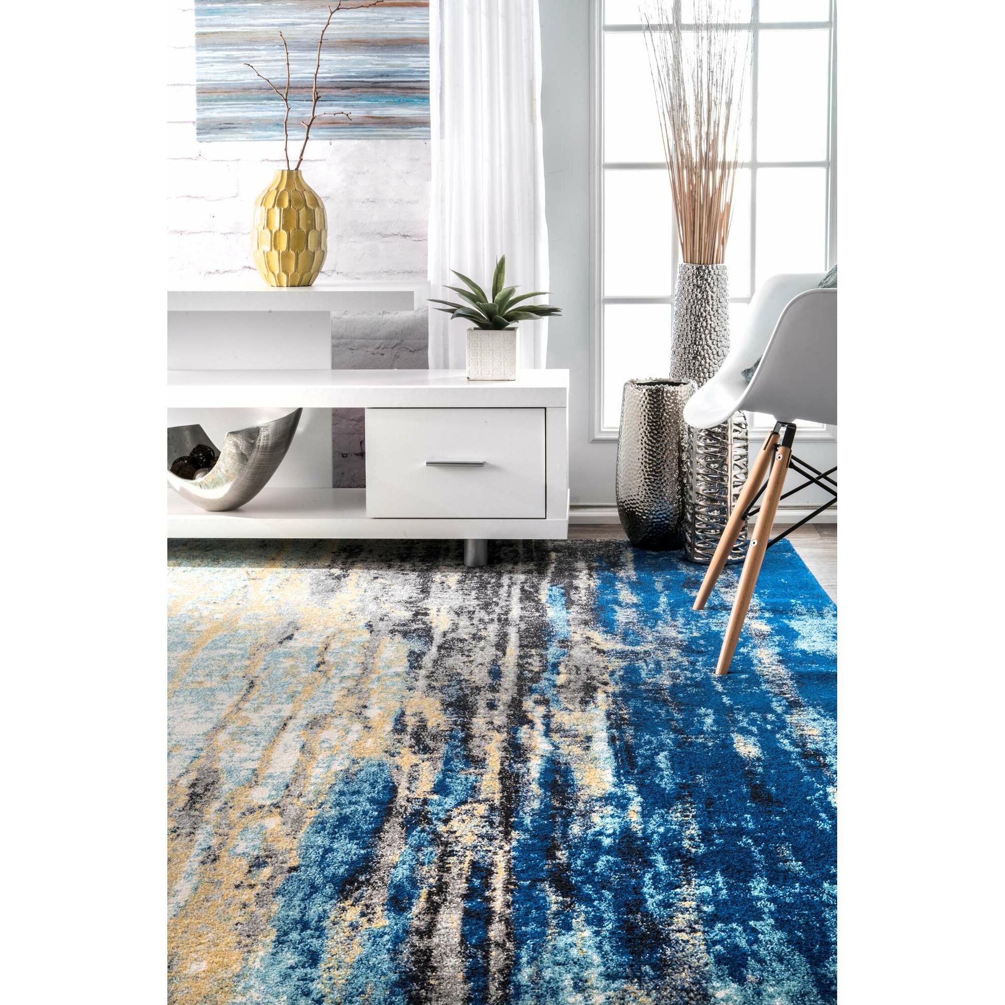 Stevensville Blue Area Rug & Reviews