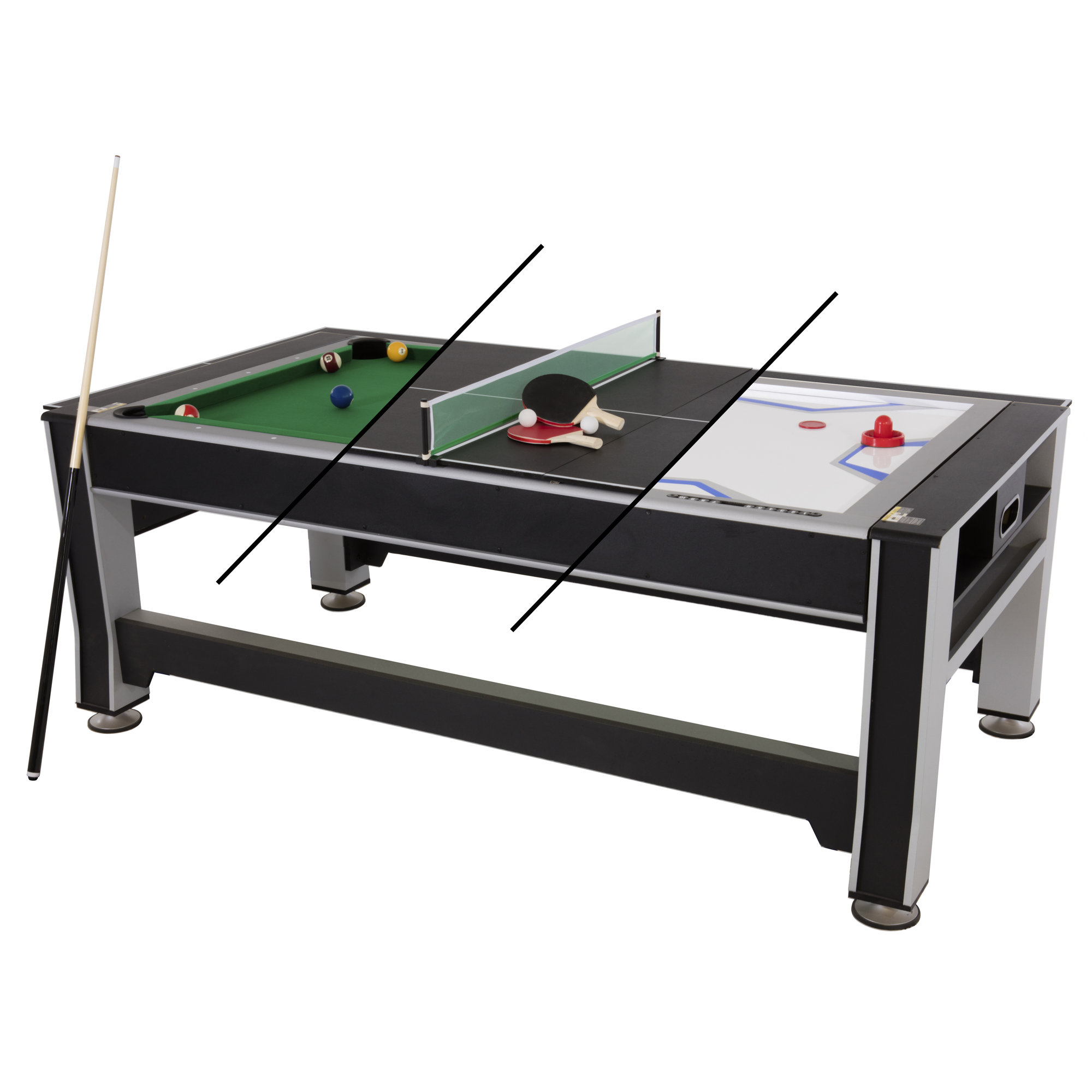 Triumph 3-in-1 Swivel Multigame Table - YouTube