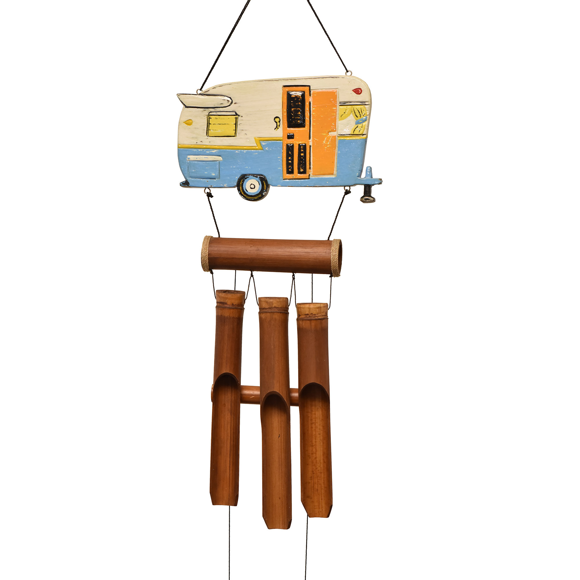 Cohasset Gifts Garden Camper Trailer Bamboo Wind Chime Wayfair Camper Trailer Bamboo Wind Chime