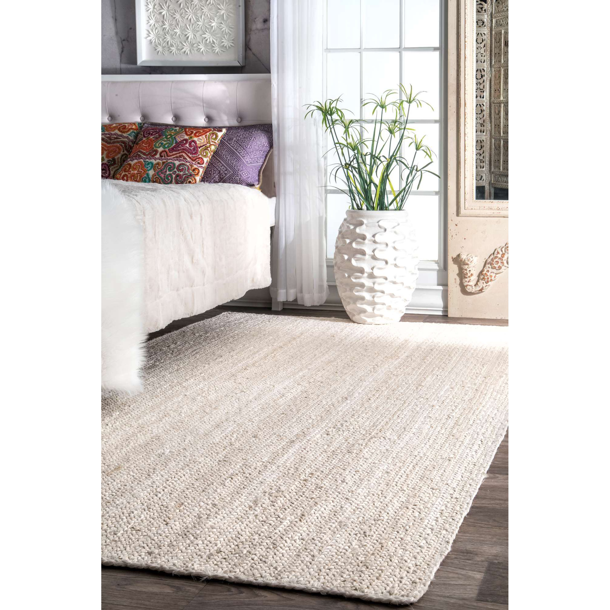 Beachcrest Home Burrillville HandWoven OffWhite Area Rug & Reviews