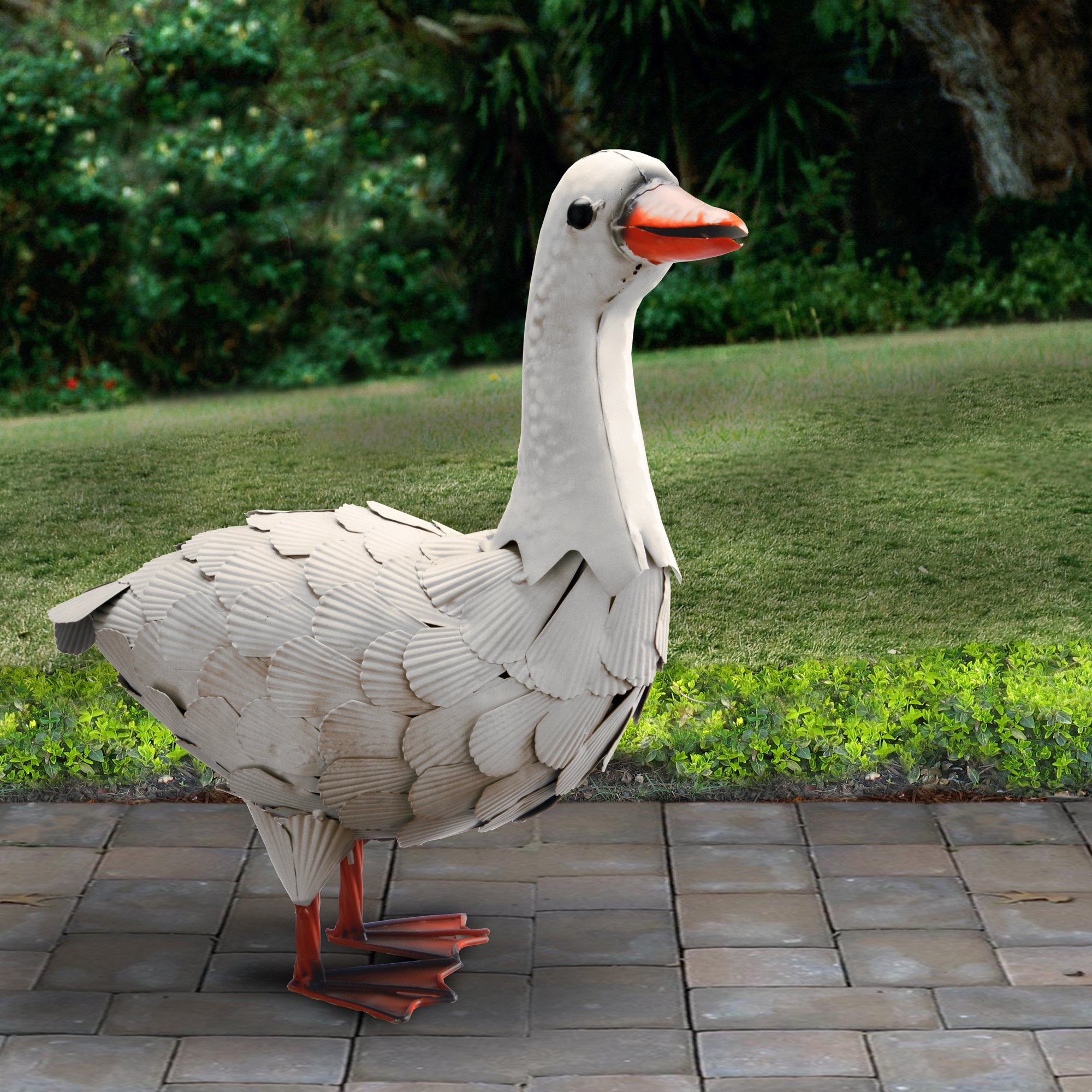 National Tree Co. Garden Goose Statue & Reviews Wayfair
