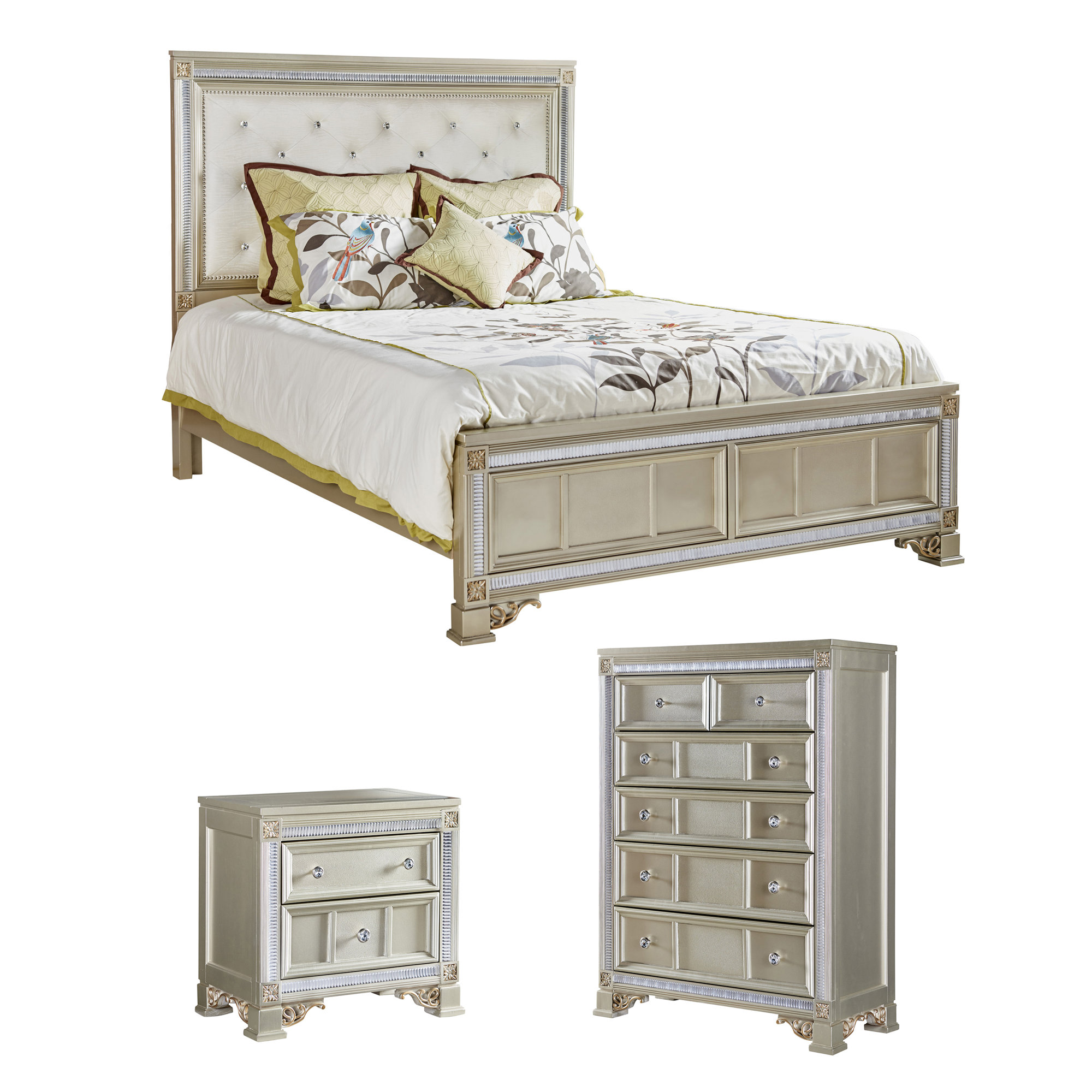 Fairfax Home Collections Tiffany Panel Customizable Bedroom Set