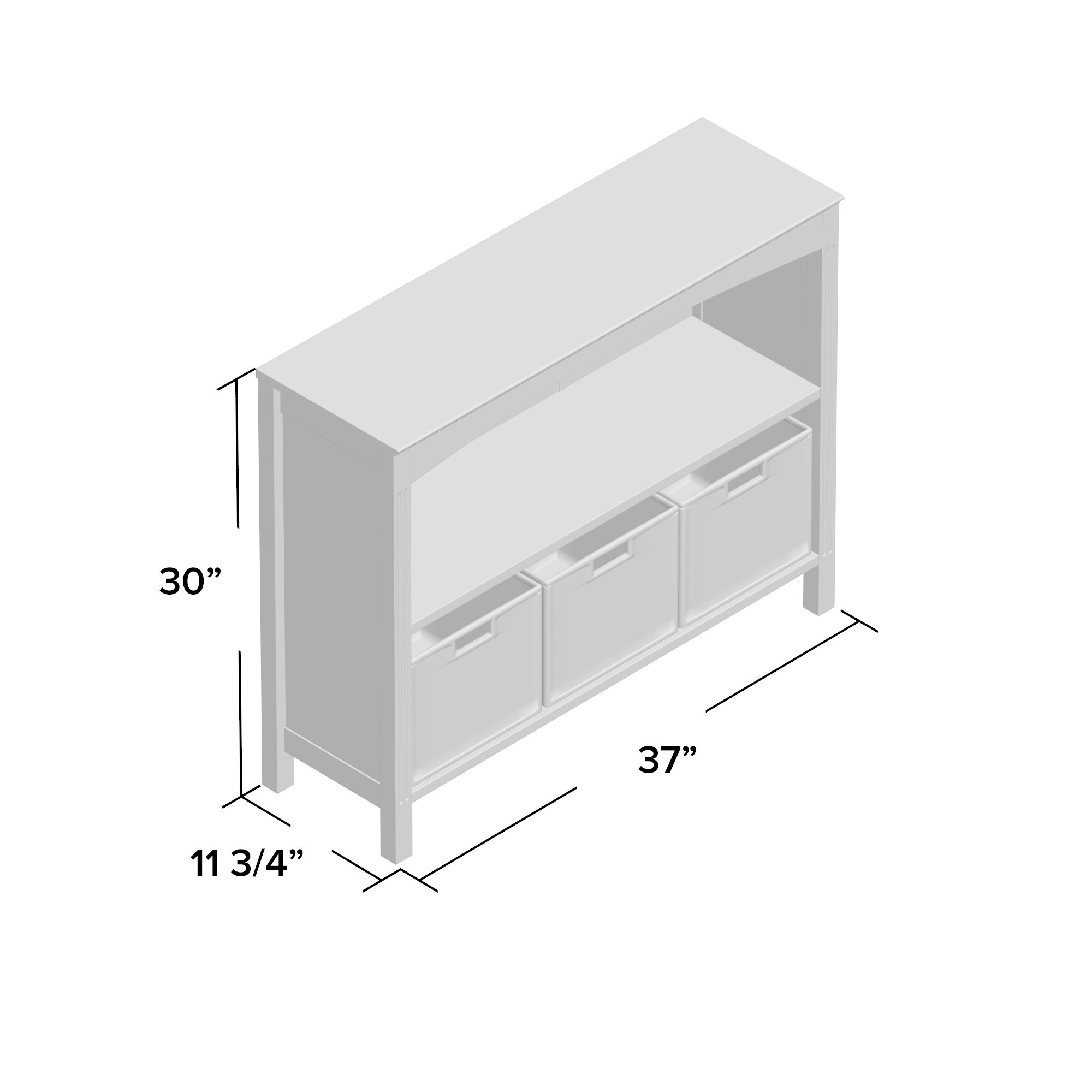 Charlton Home Martinsville 3 Tier Storage Shelf & Reviews Wayfair.ca