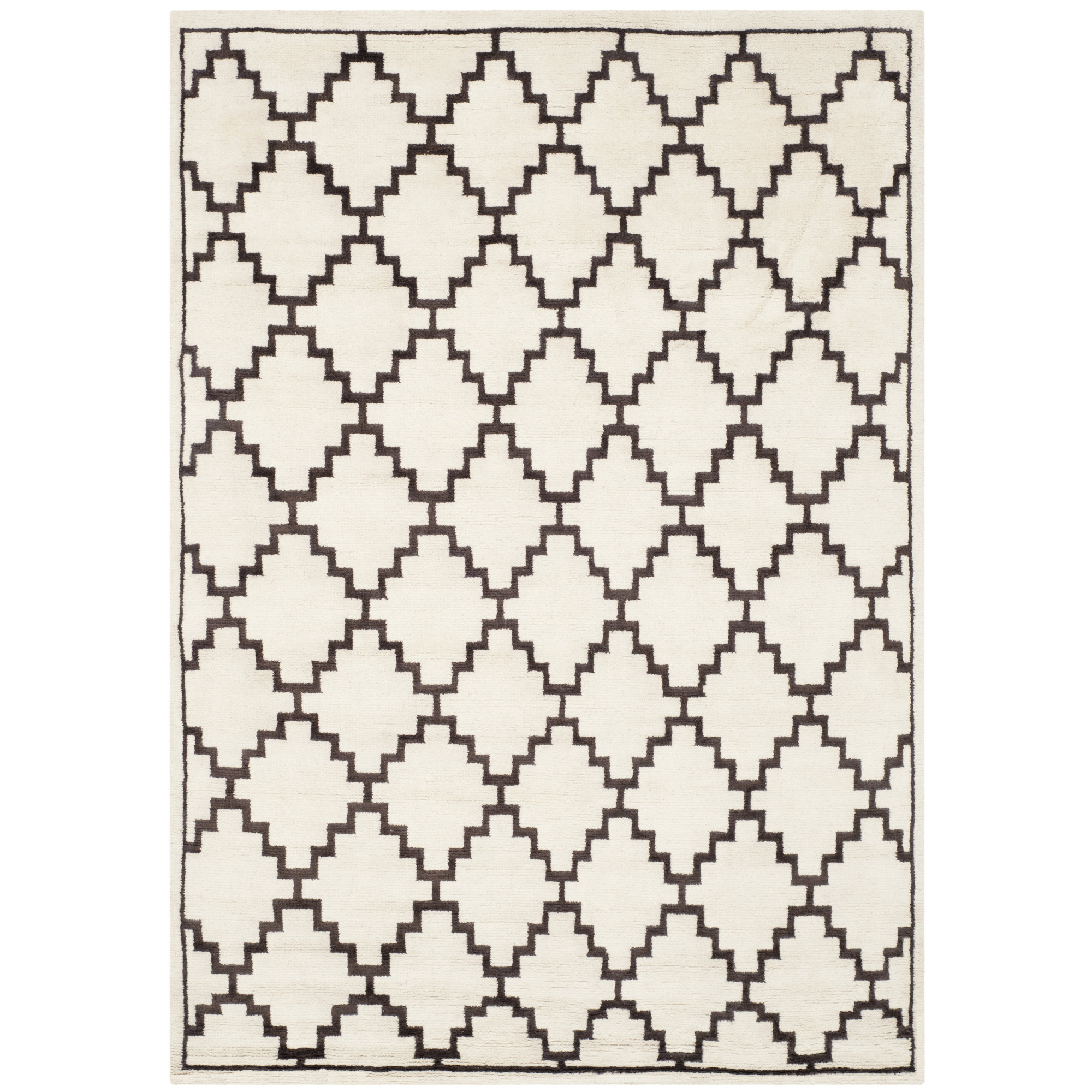 Safavieh Mosaic Beige / Charcoal Geometric Rug Wayfair