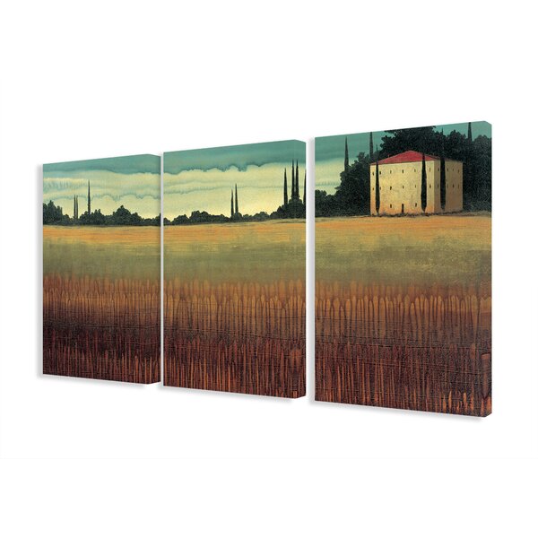 Stupell Industries Tuscan Light Country 3 Piece Painting Print Canvas ...