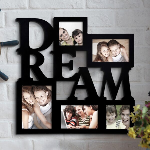 AdecoTrading 5 Opening Decorative "Dream" Wall Hanging Picture Frame