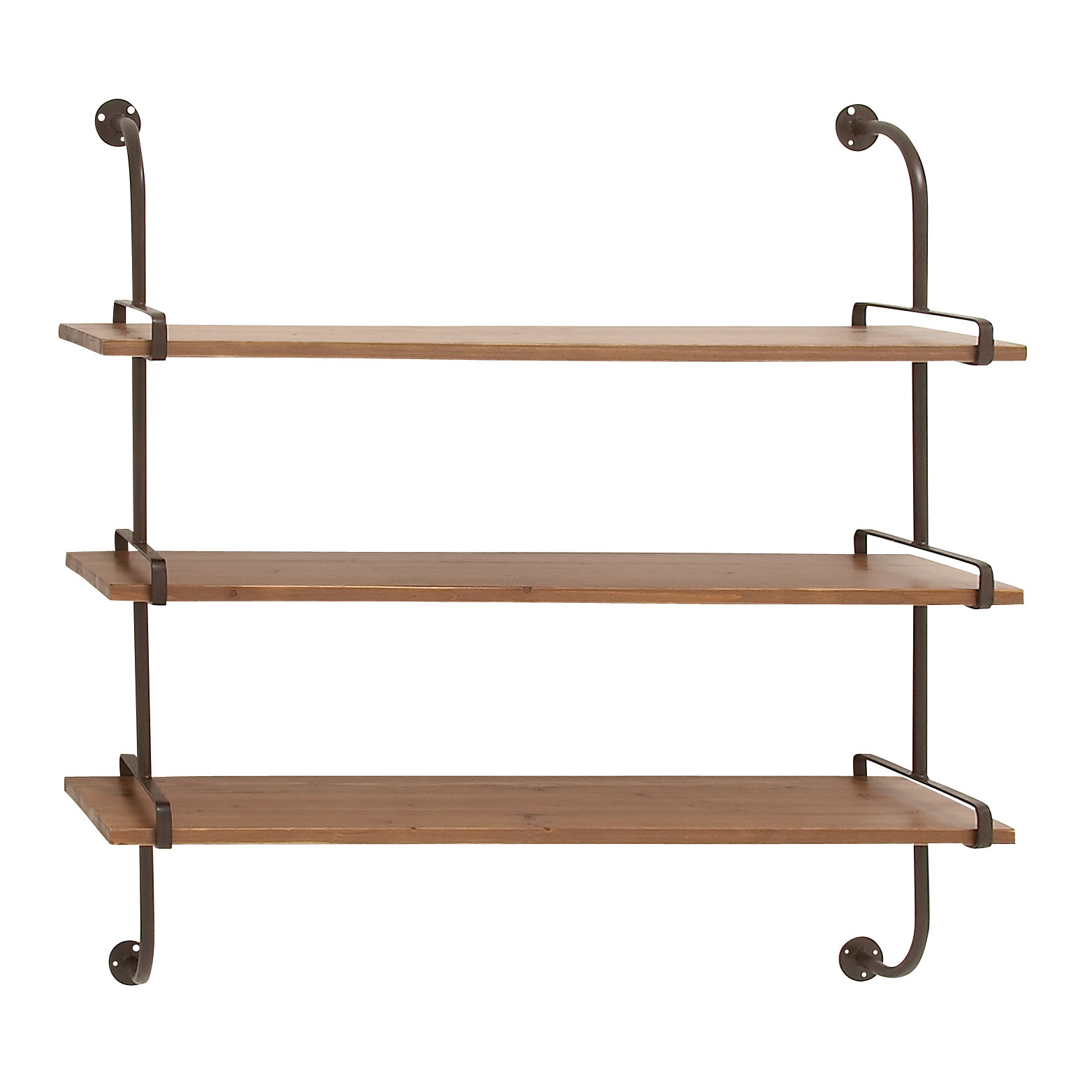 Birch Lane™ Wood and Metal Wall Shelf & Reviews Wayfair