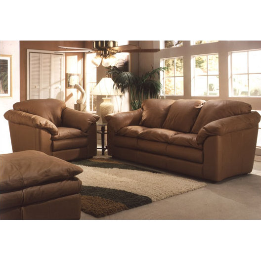 Omnia Leather Oregon Leather Sofa & Reviews Wayfair