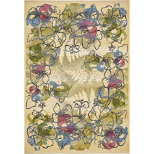 pink and green outdoor rug