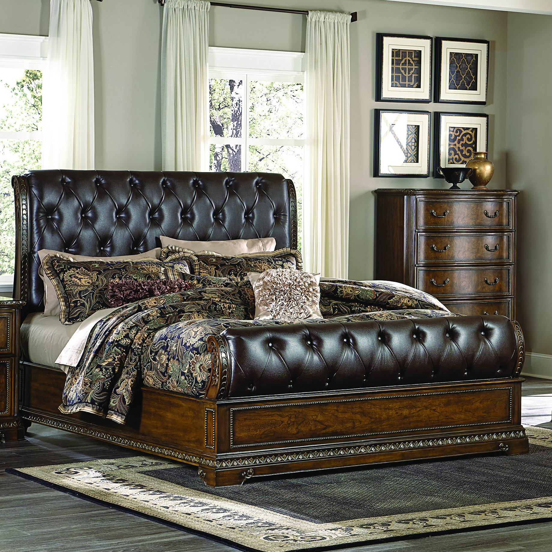 Homelegance Brompton Lane Sleigh Customizable Bedroom Set | Wayfair Homelegance Brompton Lane Sleigh Customizable Bedroom Set | Wayfair