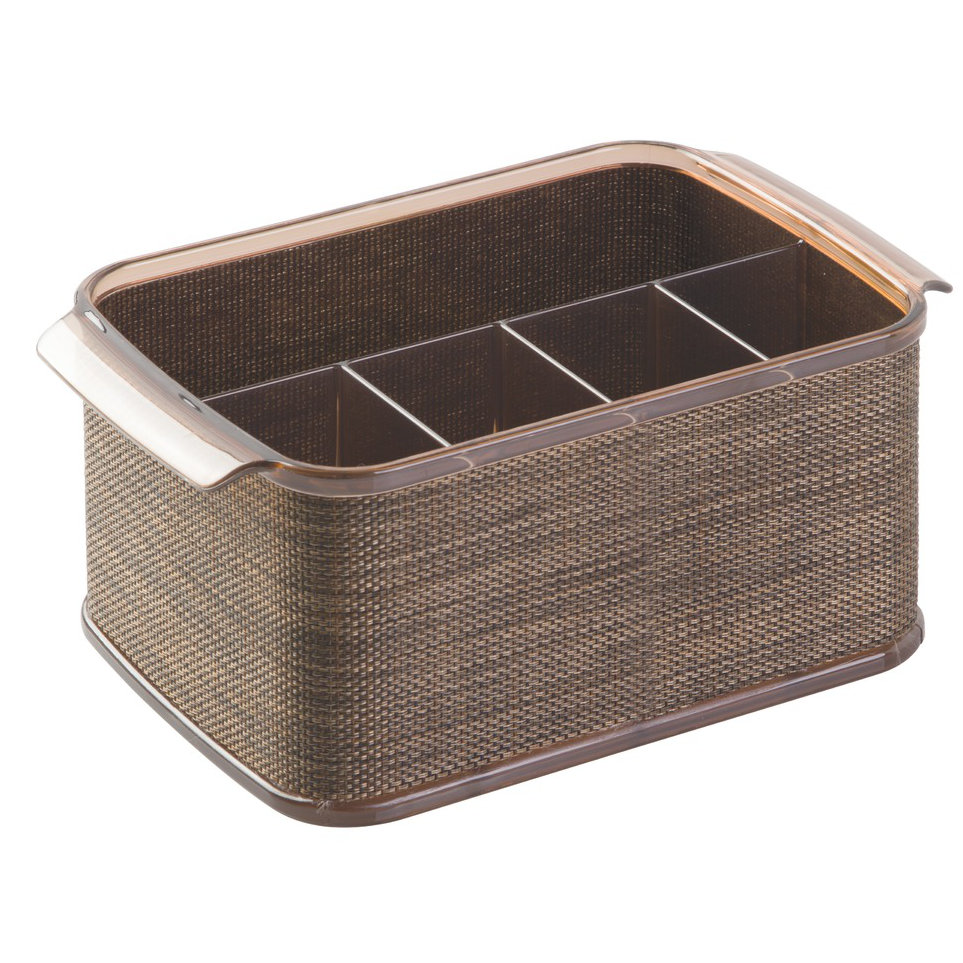 InterDesign Twillo Flateware Caddy Organizer for Kitchen Countertop
