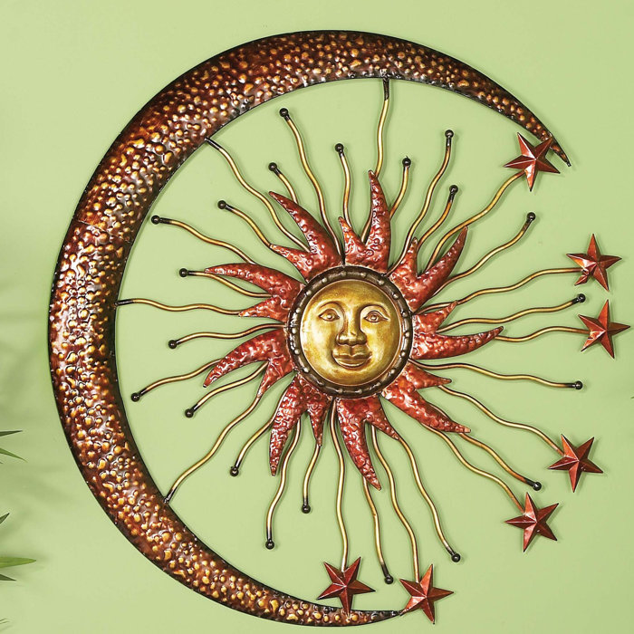 Sun And Moon Wall Decor woodland imports sun moon wall décor & reviews | wayfair Sun And Moon Wall Decor woodland imports sun moon wall décor & reviews | wayfair