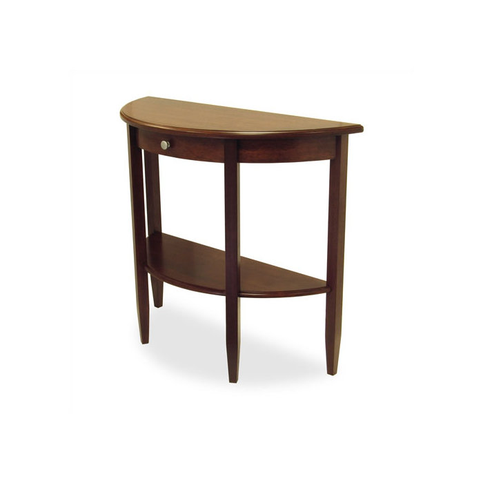 Half Moon Accent Table Wayfair Walnut Half Moon Console Table