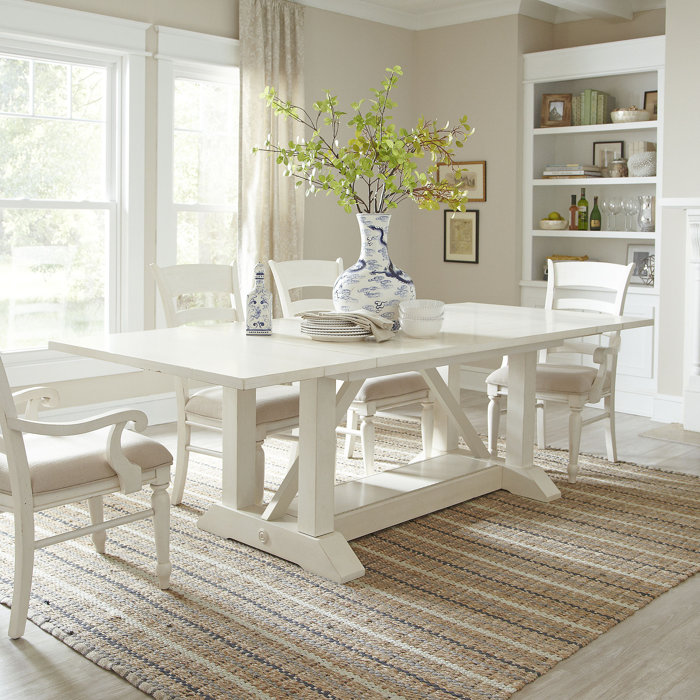 birch lane™ lisbon extendable dining table & reviews | wayfair birch lane™ lisbon extendable dining table & reviews | wayfair