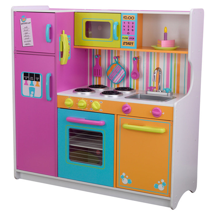 Kidkraft Kitchen kidkraft deluxe big & bright kitchen play set & reviews | wayfair Kidkraft Kitchen kidkraft deluxe big & bright kitchen play set & reviews | wayfair