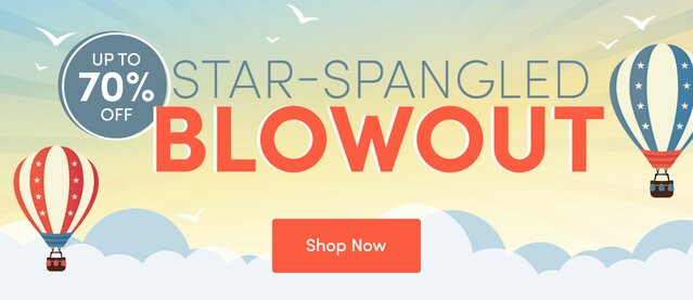 Save Up to 70% off Star-spangled Blowout Sale at Wayfair