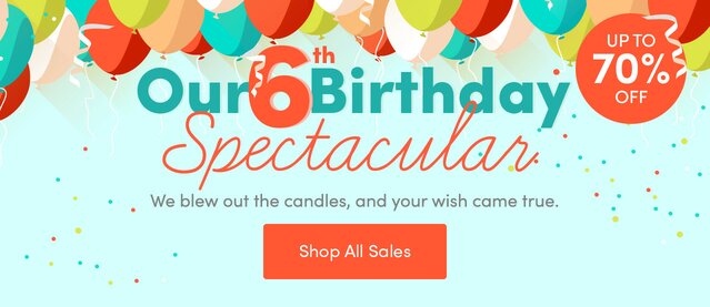 Save Up to 70% off 6th Birthday Spectacular Sale at Wayfair