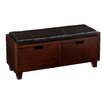 Winsome Fulton Cushion Storage Hall Bench with Basket