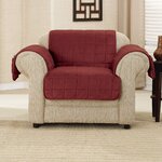 Sure Fit Stretch Stripe Wingback Chair T-Cushion Slipcover & Reviews