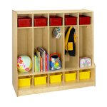 A+ Child Supply 3 Tier 5 Wide Coat Locker & Reviews | Wayfair
